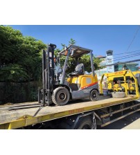 Xe nâng 1.8 tấn TCM FHD18T3 máy TD27 tại nhà máy thực phẩm đồ uống tại KCN Bá Thiện, Bình Xuyên, Vĩnh Phúc